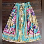 Aratta Artisan Leopard Summer Print Light Flowy Tassel Pull On Pants Photo 10