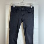 American Eagle Outfitters Woman’s Super Stretch Black Denim Skinny Jeggings Sz 4 Photo 1