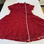 Torrid  Red Stretch Lace‎ High Neck Flare Skater Dress Size 2X Photo 9