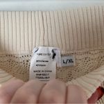 Princess Polly Elizondo Cream Sheer Knit Wide Leg Pants L/XL Photo 8