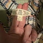 Pink Rose Multicolor Pattern, , Women's Cropped Front Tank Photo 1