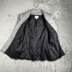 Vintage J Gallery Blazer Womens 7 8‎ Gray Herringbone Padded Shoulder Power Suit Size 8P Photo 3