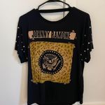 Black Graphic Studded Johnny Ramone T Photo 4