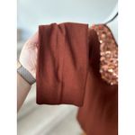 Vintage Y2K Sonia Rykiel Rust Brown Wool Baby Doll Sequin Sweater 70s Boho Photo 2