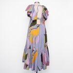 La Ligne Stella Cotton Maxi Dress Large Purple Photo 2