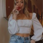 Princess Polly White Top  Long Sleeve Photo 0