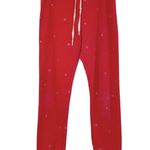 PJ Salvage Red Snowflake Print Jogger Sweatpants Womens M Pajamas Pants Casual Size M Photo 0