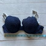 Victoria's Secret Victoria Secret T-shirt push-up full coverage navy blue  Bra 36B crochet girl Photo 10