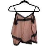 AQUA  Baby Pink Lace Trim Y2K Camisole Top Photo 1