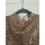 Melrose and Market  Rose Gold Sequin Tank Top New Year’s Eve Party Holidays Photo 3