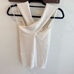 Maje  Manhattan Blanc Ribbed Two Way Top Size 2 Photo 2