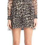 Burberry  Isaline Leopard Print Silk Dress‎ Size 6 Photo 0
