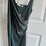 ZARA  Emerald Satin Gown Photo 1