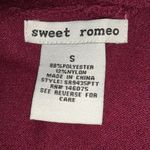 Sweet Romeo Open Drape Front Pocket Cardigan Wine Photo 3