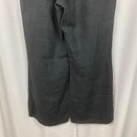 Flax  Black Linen Wide Leg Pull On Pants Sz.S Photo 7