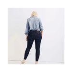 Madewell Petite Mid-Rise Skinny Jeans in Larkspur Wash: Tencel Denim Edition Photo 3