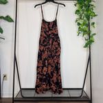 Free People The Perfect Sundress Dark Combo Floral Midi Dress Linen Blend Small Photo 3