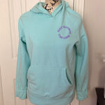 Athleta  Girl Aqua active athletic sport colorful mint hood Sweatshirt 14 cotton Photo 0