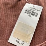 Abercrombie & Fitch Abercrombie ribbed long sleeve scoop neck top light brown tan small NEW NWT Photo 3