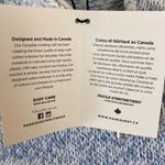 Fair Isle Sweater Baby Blue & Ivory 1/4 Zip Pullover Cotton Country Aprés Large Photo 3