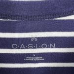 Caslon  Blue Striped Tank Top Size Large New Photo 2