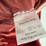 Joyfolie Mia Joy Rust Ruched velvet bodycon dress Size Small Brown Photo 4