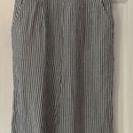 Madewell  Striped Navy and White Cotton Jumpsuit Size 4‎ EUC Photo 0