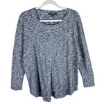 Lisa Rinna Collection Gray Heather Thermal Dolman Sleeve Round Neck Top Size L Size L Photo 2