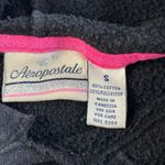 Aeropostale Y2K VTG Embroidered Oversized Hoodie Womens Size S Black Spellout Photo 3