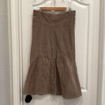 Vintage Y2K corduroy trumpet bell shape midi skirt Tan Size 8 Photo 3