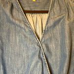 Madewell  light weight denim wrap style top Photo 3