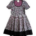 Kate Spade $395  New York XL Cyber Cheetah Sweater Dress Gray Pink Big Smoke Photo 3