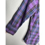 Superdry  Shirt Womens Medium Purple Blue Plaid Button Down Long Sleeve Casual Photo 3