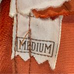 Vintage 50s Nita Hats Of Dallas Orange Velvet Feathered Perching Hat Cap Capulet Photo 9