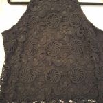 Ultra Pink Black Lace Halter Lined Size M Womens Sleeveless Button Back Top Photo 0