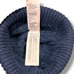 Abercrombie & Fitch Navy Cable Knit Hat Winter Cap Beanie Preppy Ski Pom Pom Photo 7