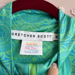 Gretchen Scott Half Zip Pullover St. Lawrence University Sz M Turquoise Kelly Blue Size M Photo 2