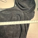 A New Day Black Long Sleeve Dress with White Dots Photo 4