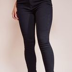 Pretty Little Thing NWT Size 2 Black Skinny Jeans Back Pockets Casual Pants Photo 1