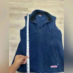 Vineyard Vines  Women's blue fleece zip front vest small Photo 2
