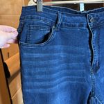 Bloomchic  High Rise Distressed Blue Cropped Double Raw Hem Jeans Size 18 Photo 1