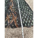 Summum Midi Dress with Ikat print Long Sleeve Flowy Boho Cinched Tie Waist S Black Photo 11