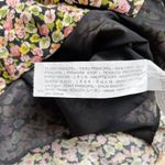 ZARA Floral Mini Shirt Dress Long Sleeves Pink Green Black Yellow, Size XS Photo 10