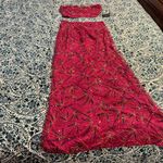 Lulus NWT Cue the Glitter Magenta Sequin Beaded Two-Piece Maxi Dress Size XL Photo 5