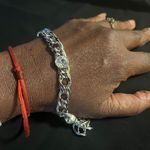 Kenneth Jay Lane necklace and bracelet set with with large crystals. Photo 4