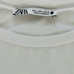ZARA Women’s White Graphic Shirt Photo 2