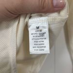 Wren White Cream Ribbed Henley Bodysuit Medium‎ White Photo 3