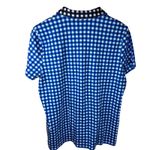 Draper James  x LANDS' END XL Polo Shirt Blue White Gingham Golf PreppyTop‎ Photo 5