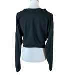 Rebdolls  Black Wrap Front Tie Waist Long Sleeve Top Plus Size 2X Photo 2