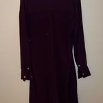 Calvin Klein  Purple Long Sleeve Dress Photo 3